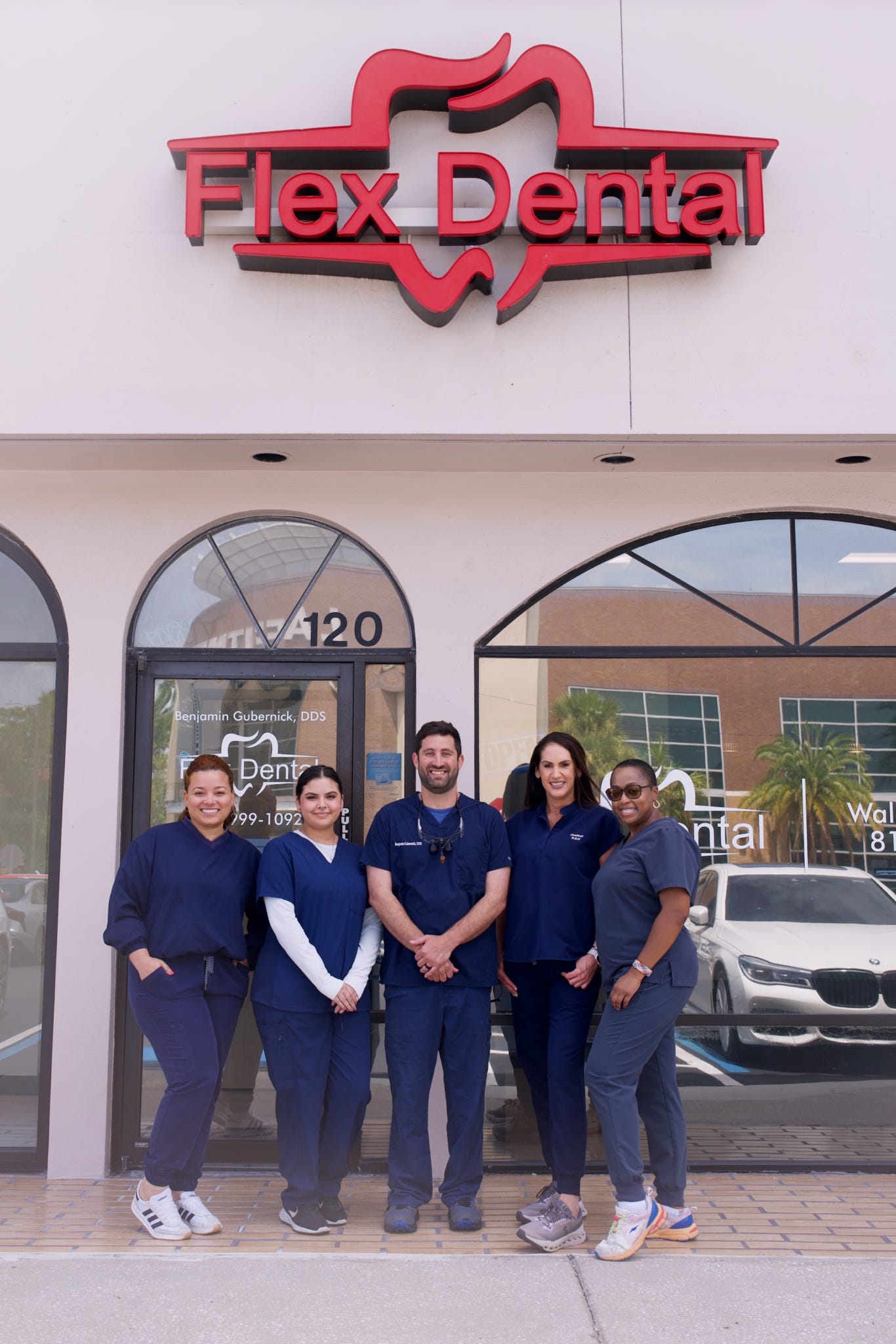 The Flex Dental team outside the Tampa office